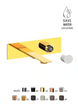 NARCISO S 78548S - Wall-mounted single handle washbasin mixer by Rubinetterie Frattini - view 3